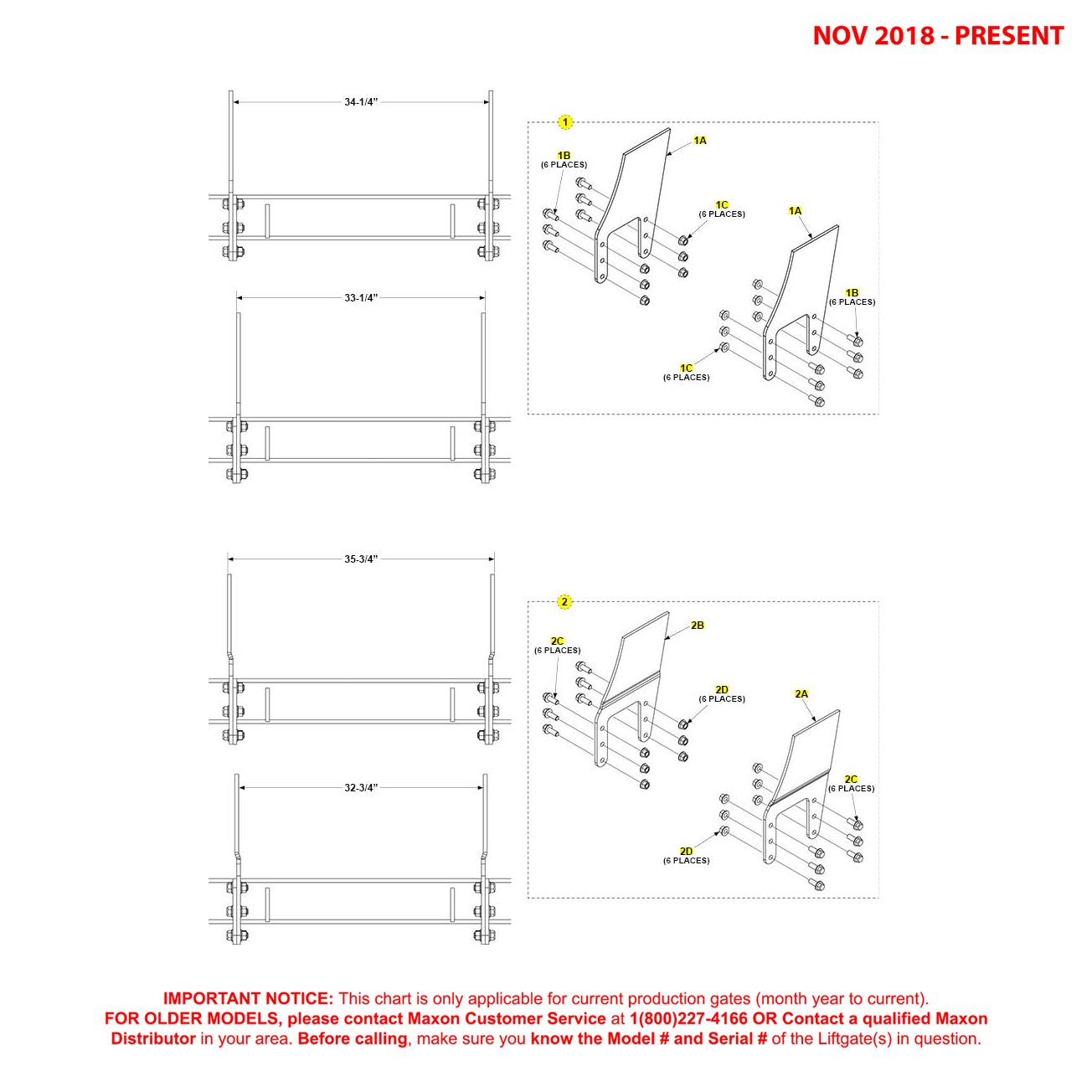 Maxon GPT-4 And GPT-5 (Nov 2018 - Present) Mounting Plates Diagram