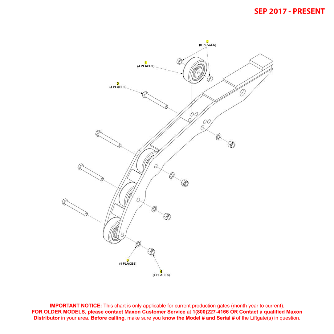 Maxon GPTLR-25 And GPTLR-33 (Sep 2017 - Present) Opener Assembly Diagram