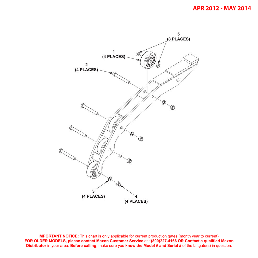 Maxon GPTLR-44 To GPTLR-55 (Apr 2012 - May 2014) Opener Diagram
