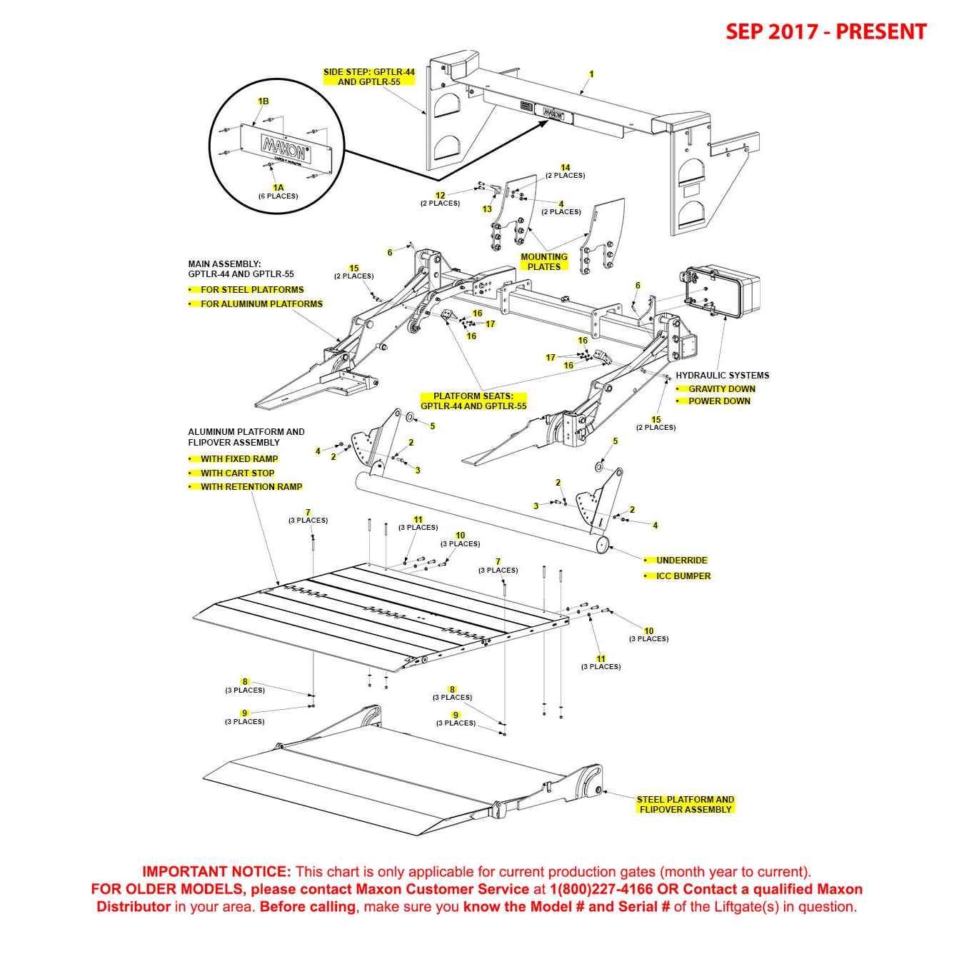 Maxon GPTLR-44 And GPTLR-55 (Sep 2017 - Present) Final Assembly Diagram