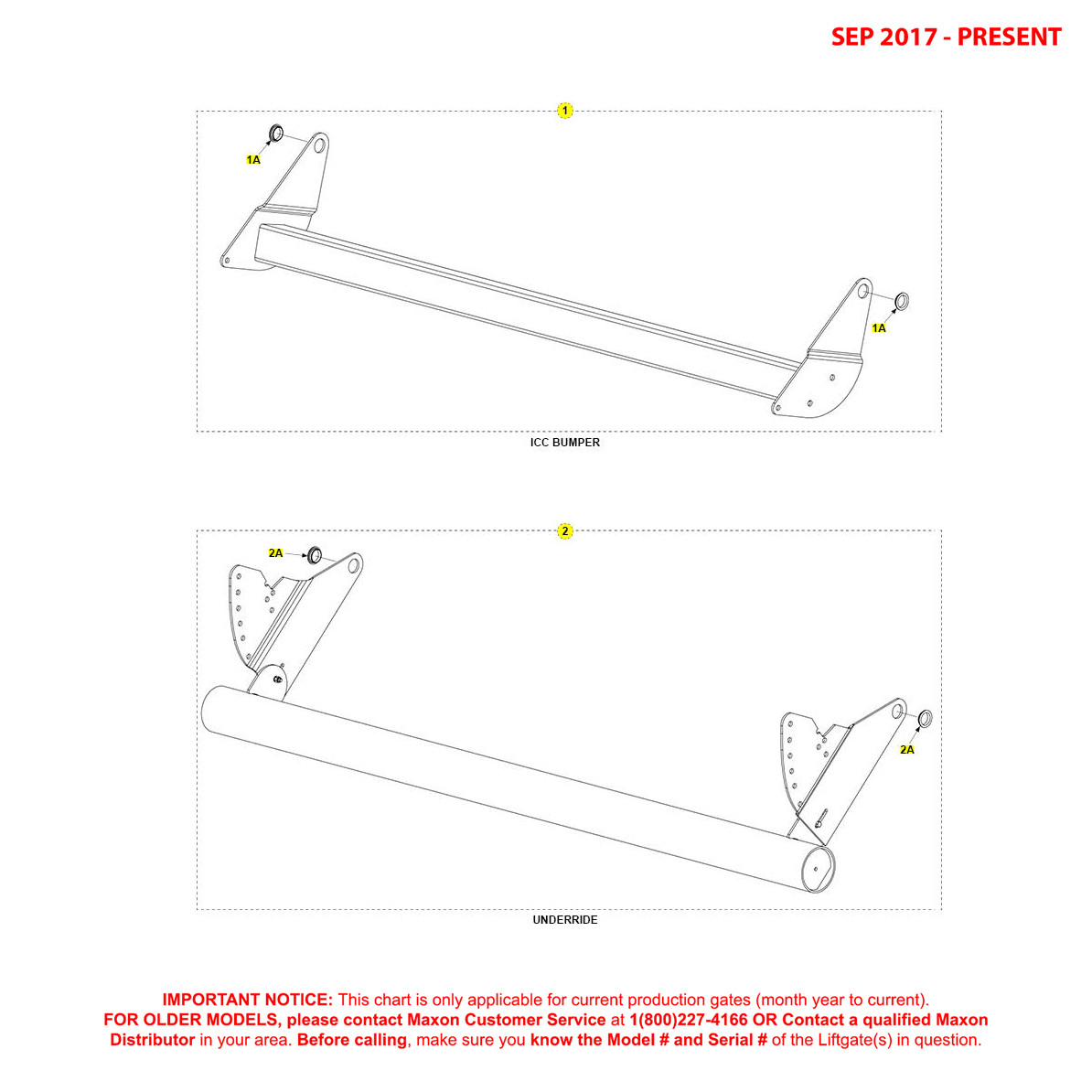 Maxon GPTLR-44 And GPTLR-55 (Sep 2017 - Present) ICC Bumper And Underride Diagram