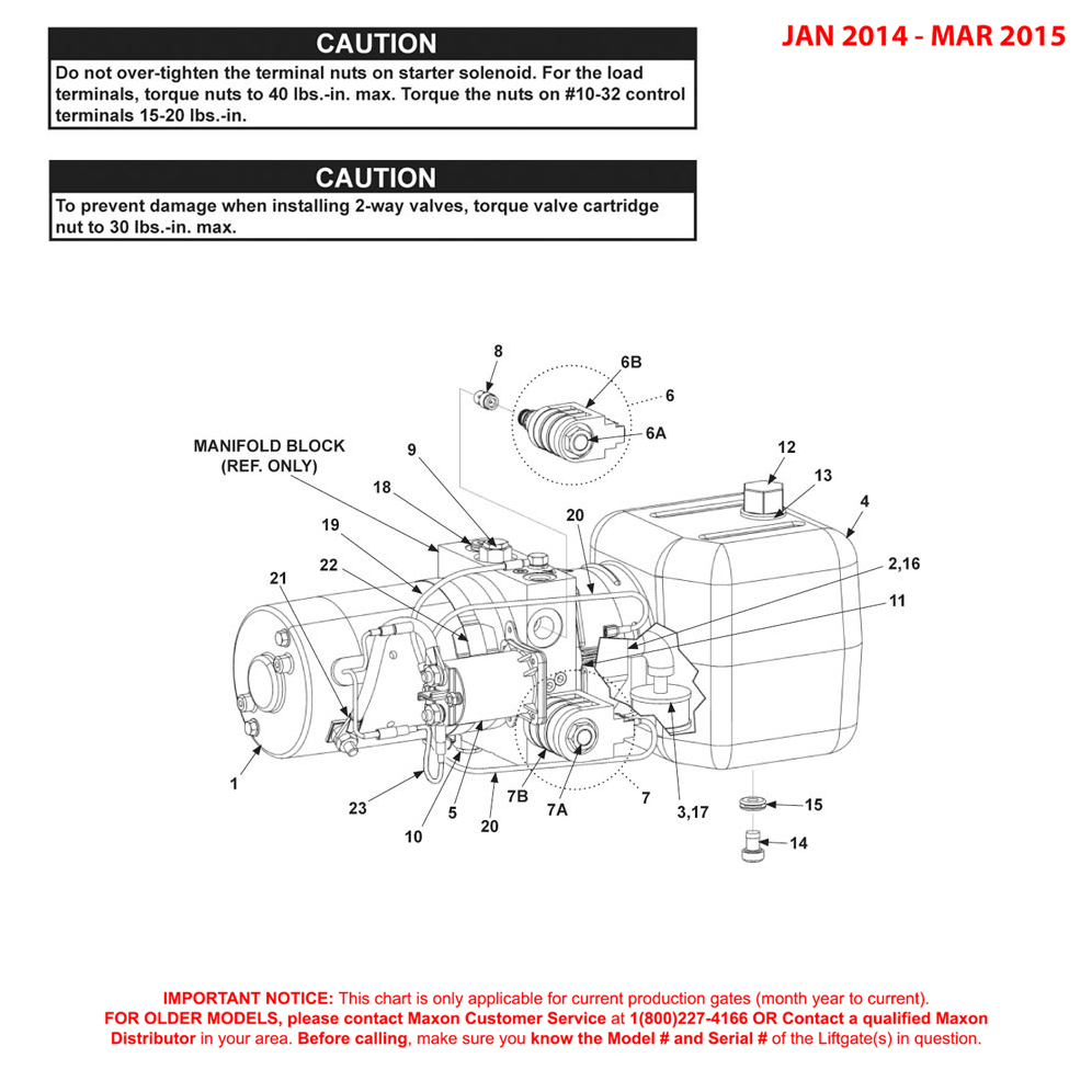 Maxon GPTWR (Jan 2014 - Mar 2015) 12VDC Power Unit Diagram