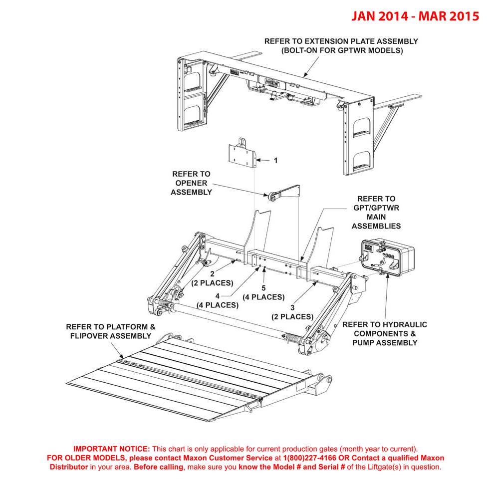 Maxon GPTWR-25 And GPTWR-3 (Jan 2014 - Mar 2015) Final Assembly Diagram