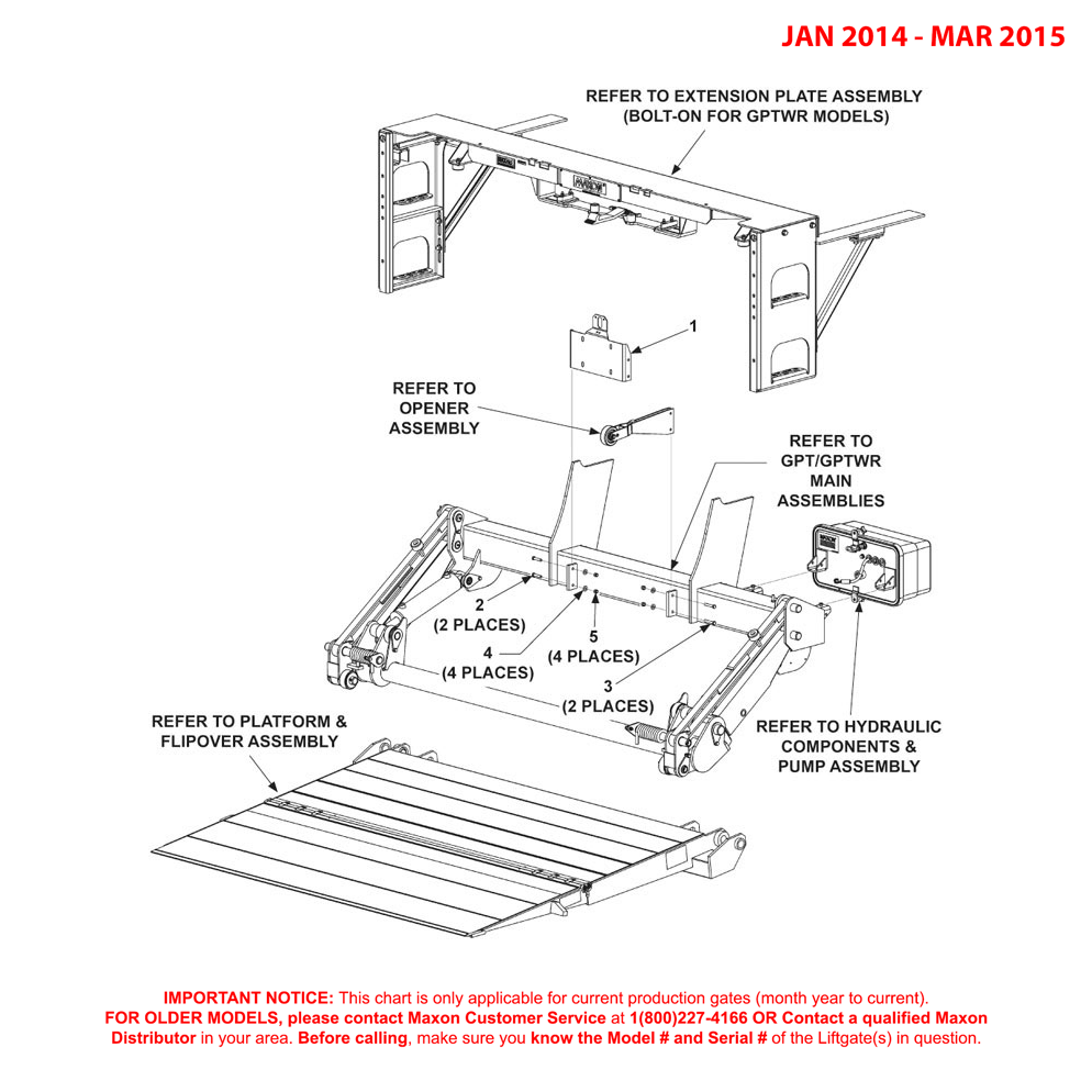 Maxon GPTWR-4 And GPTWR-5 (Jan 2014 - Mar 2015) Final Assembly Diagram
