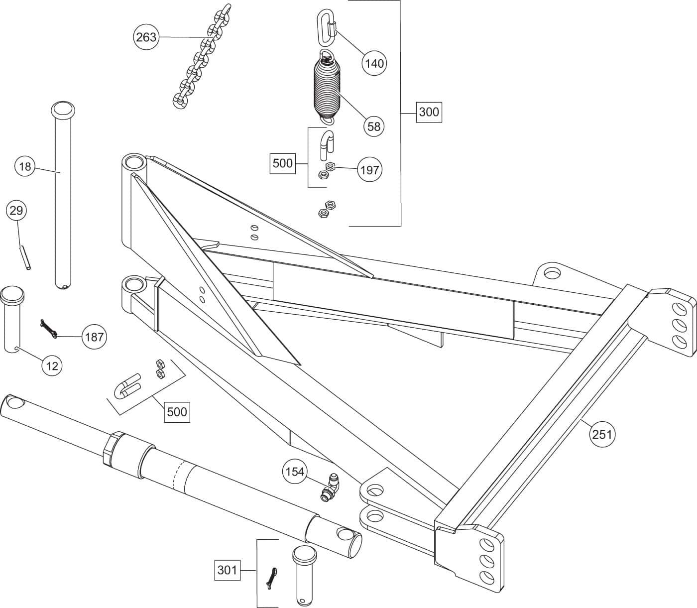 HD Series A-Frame Components Diagram