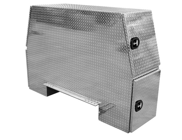 Buyers BP826524 - Diamond Tread Aluminum Backpack Truck Box (82 x 65 x 24 Inches) With 13.4 Inch Offset
