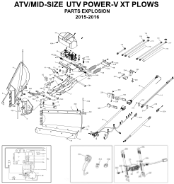 Diagram 1 BOSS ATV/UTV Power-V XT Plow Parts