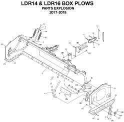 Diagram 1 BOSS LDR Series Box Plow Parts 