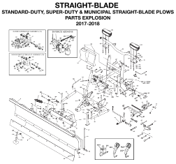 Diagram 1 - BOSS Straight Blade Parts (1-17)