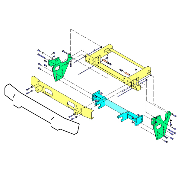 BOSS LTA05283 - RT3 HTX/Sport Truck Undercarriage (Jeep Wrangler 2007+)  From 