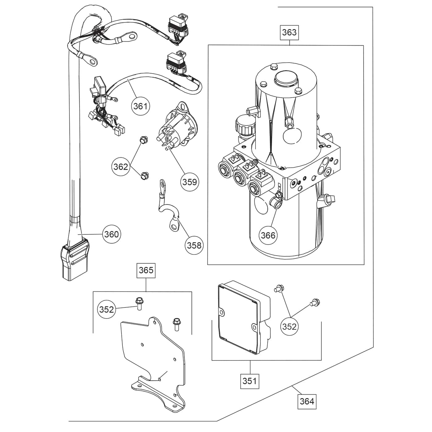 MC Series Electrical Components Diagram