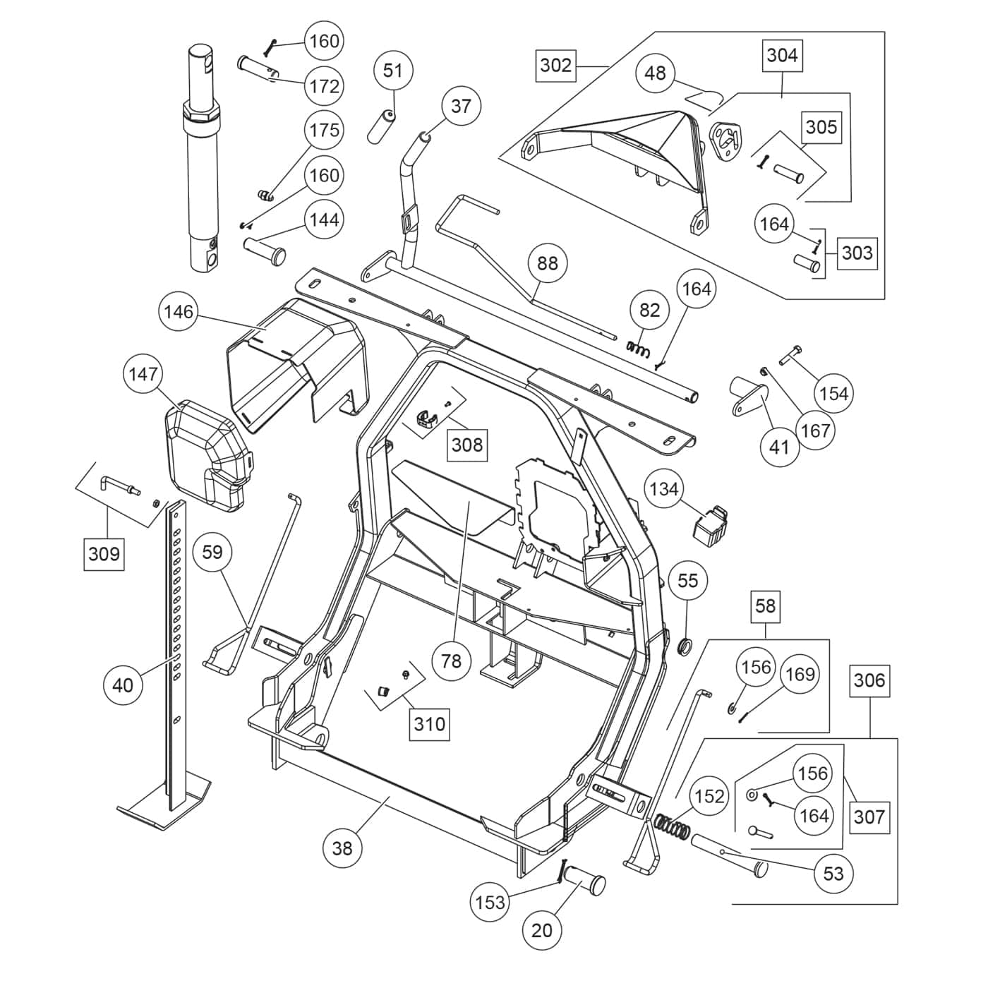 MC Series Headgear Components Diagram