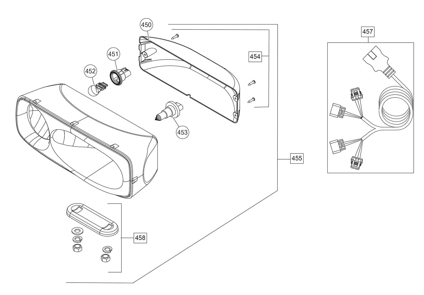 MC Series Headlamp Kit Diagram