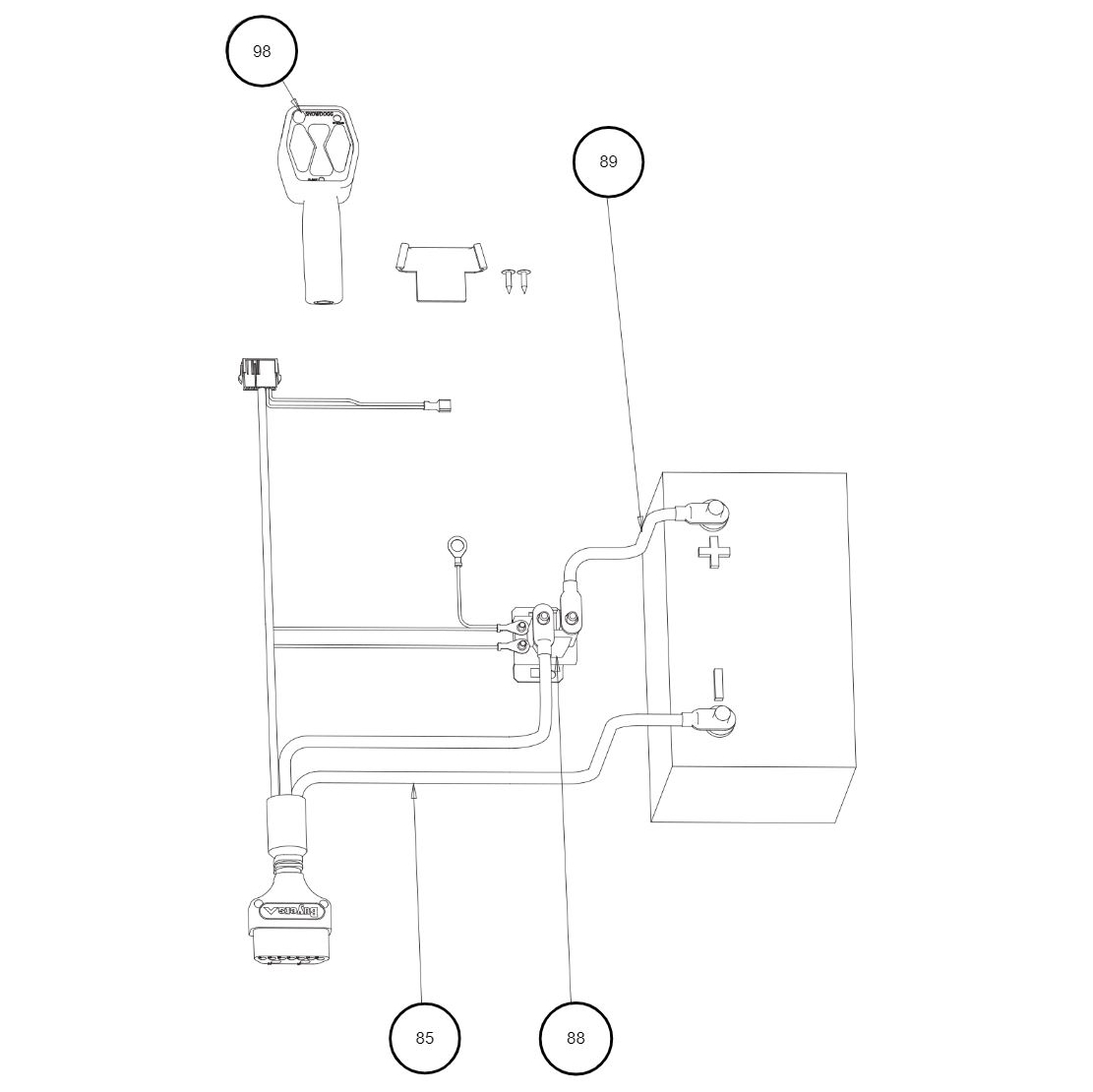 Buyers SnowDogg MUT Harness Diagram