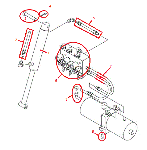 Power-V DXT Left Controller (97073 & Down) Diagram