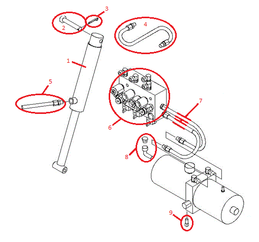 Power-V DXT Left Controller (97073 & Up) Diagram