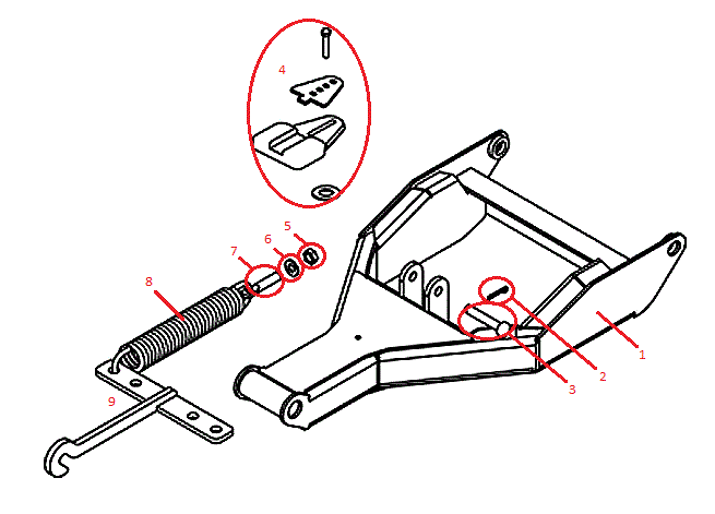 Power-V DXT Pushframe Assembly Diagram