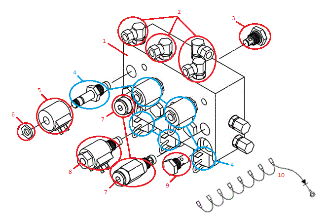 Power-V DXT Valve Assembly (97073 & Up) Diagram