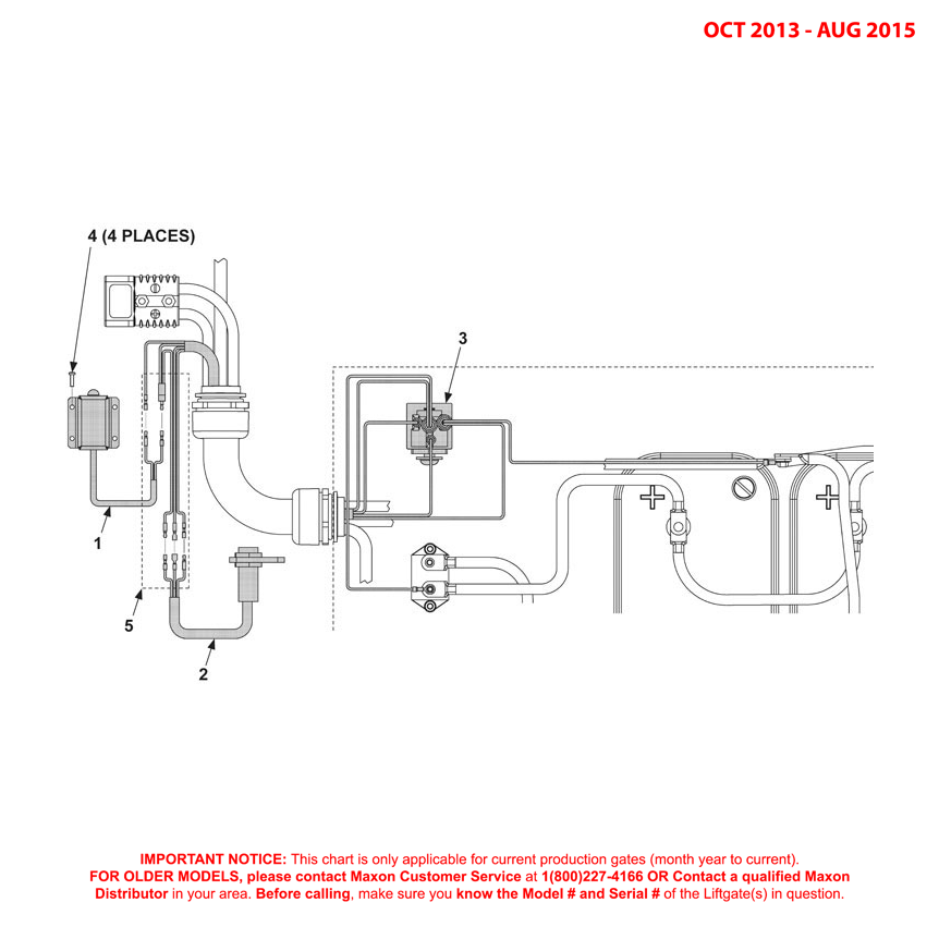 Maxon RA (Oct 2013 - Aug 2015) Stow Signal Electrical Components Diagram