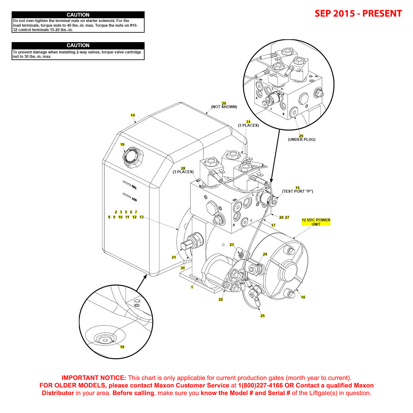 Maxon RA (Sep 2015 - Present) 12VDC Power Unit Diagram