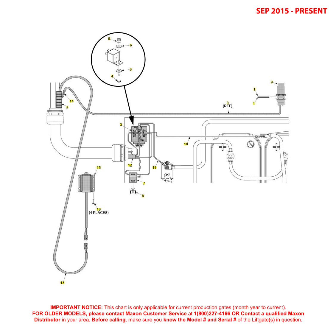 Maxon RA (Sep 2015 - Present) Stow Signal Electrical Components Diagram