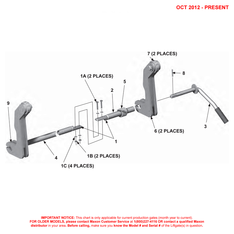 Maxon RC (Oct 2012 - Present) CAM Follower Assembly Diagram
