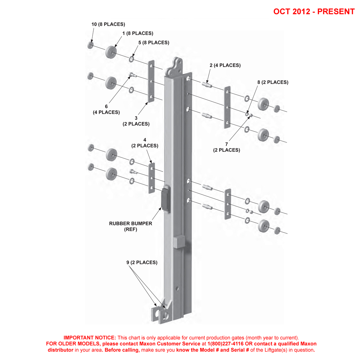 Maxon RC (Oct 2012 - Present) Runner Assembly Diagram