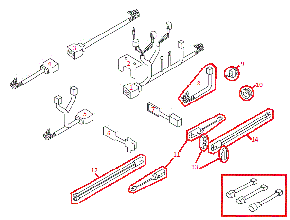 Straight Blade RT3 Harness Wiring - Shop ITEParts boss 16 pin wiring harness 