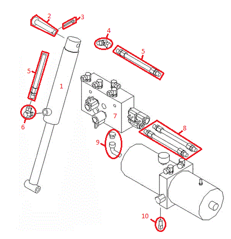 Straight Blade RT3 Left Controller Diagram