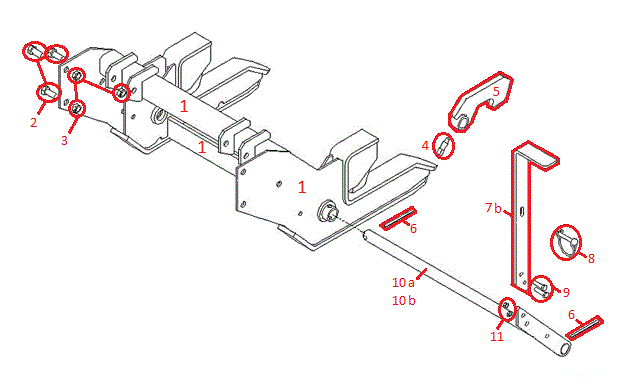 Straight Blade RT2 Coupler Assembly Diagram