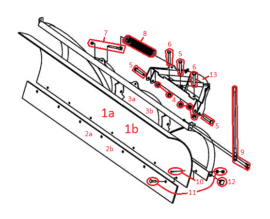 Sport Duty RT3 Straight Blade Diagram