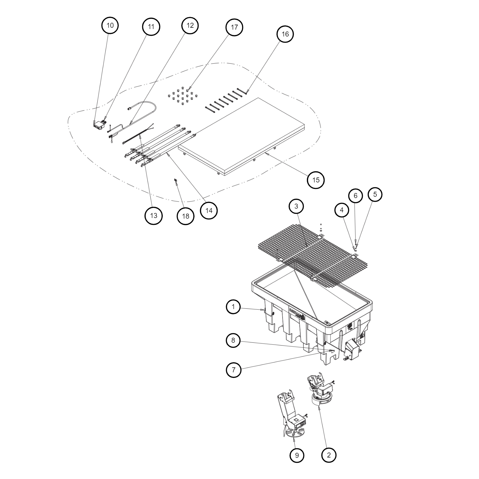SaltDogg SHPE1500/X Main Assembly Diagram