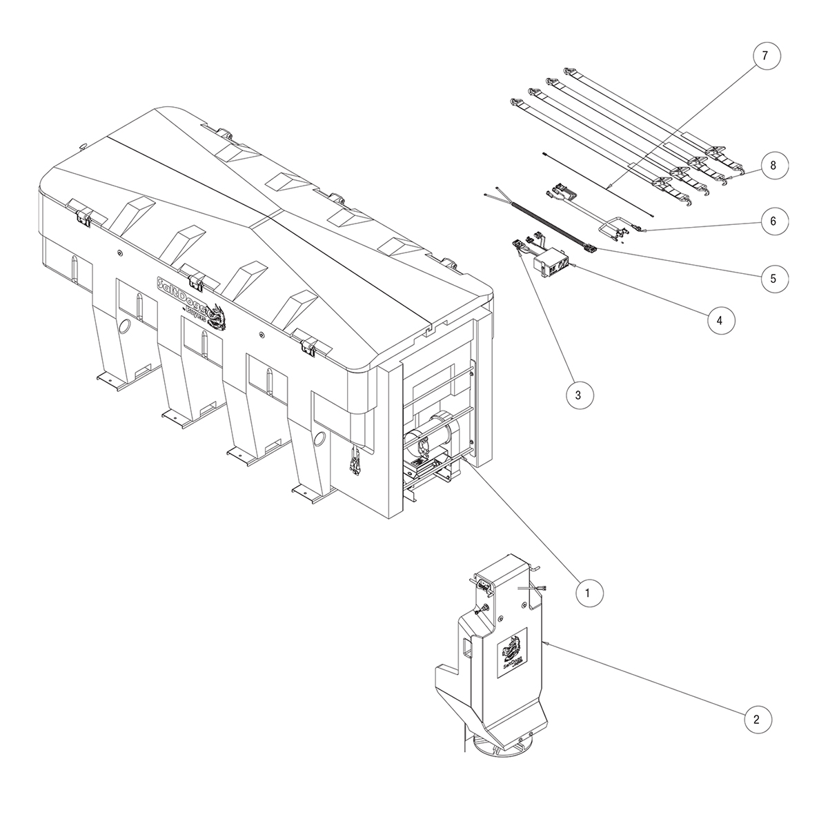 SaltDogg SHPE3000CH Main Assembly Diagram