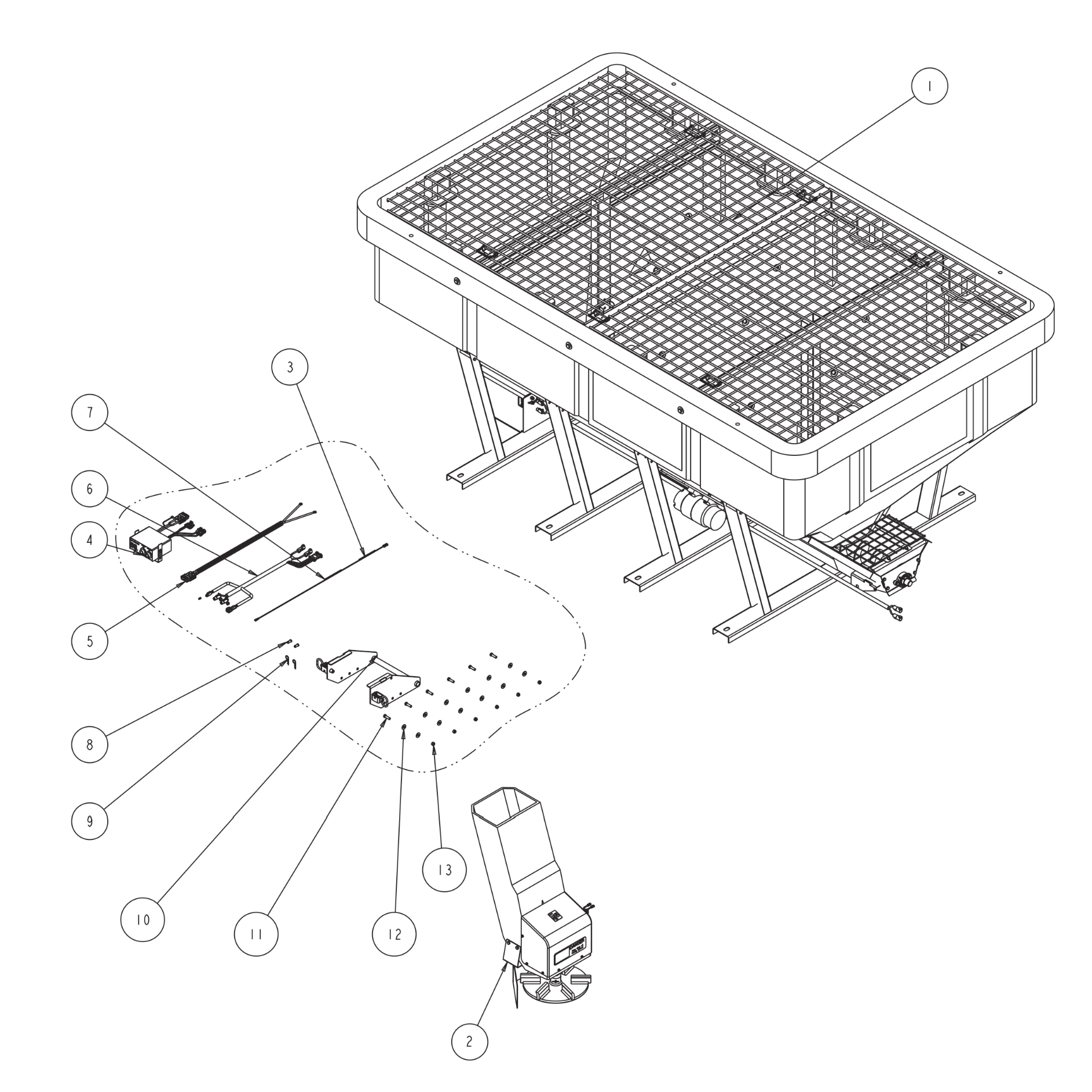 SaltDogg SHPE6000 Main Assembly Diagram