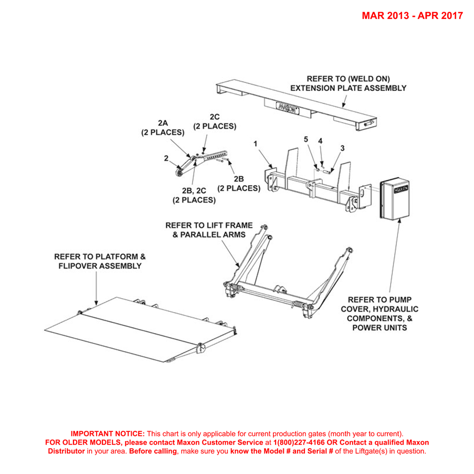Maxon TE-25 (Mar 2013 - Apr 2017) Main Assembly Diagram