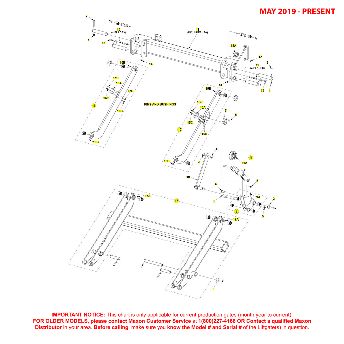 Maxon TE-25DC (May 2019 - Present) Weld-On Main Assembly Diagram