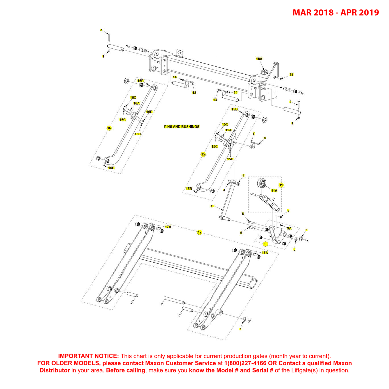 Maxon TE-33 (Mar 2018 - Apr 2019) Weld-On Main Assembly Diagram