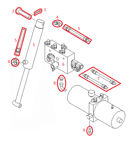 Trip-Edge RT3 Left Controller Diagram
