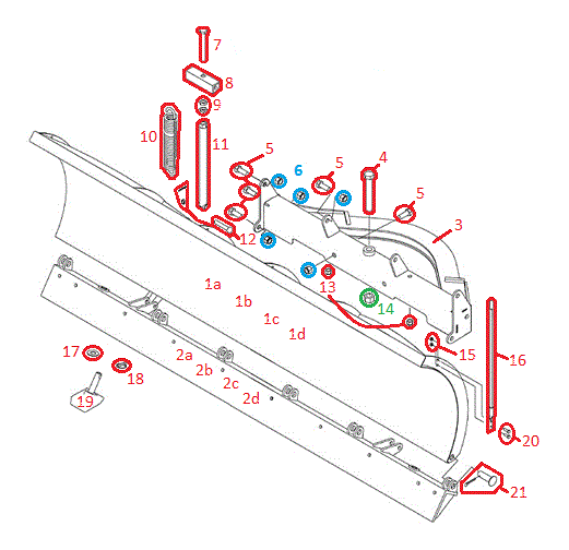 Trip-Edge RT3 Straight Blade Diagram