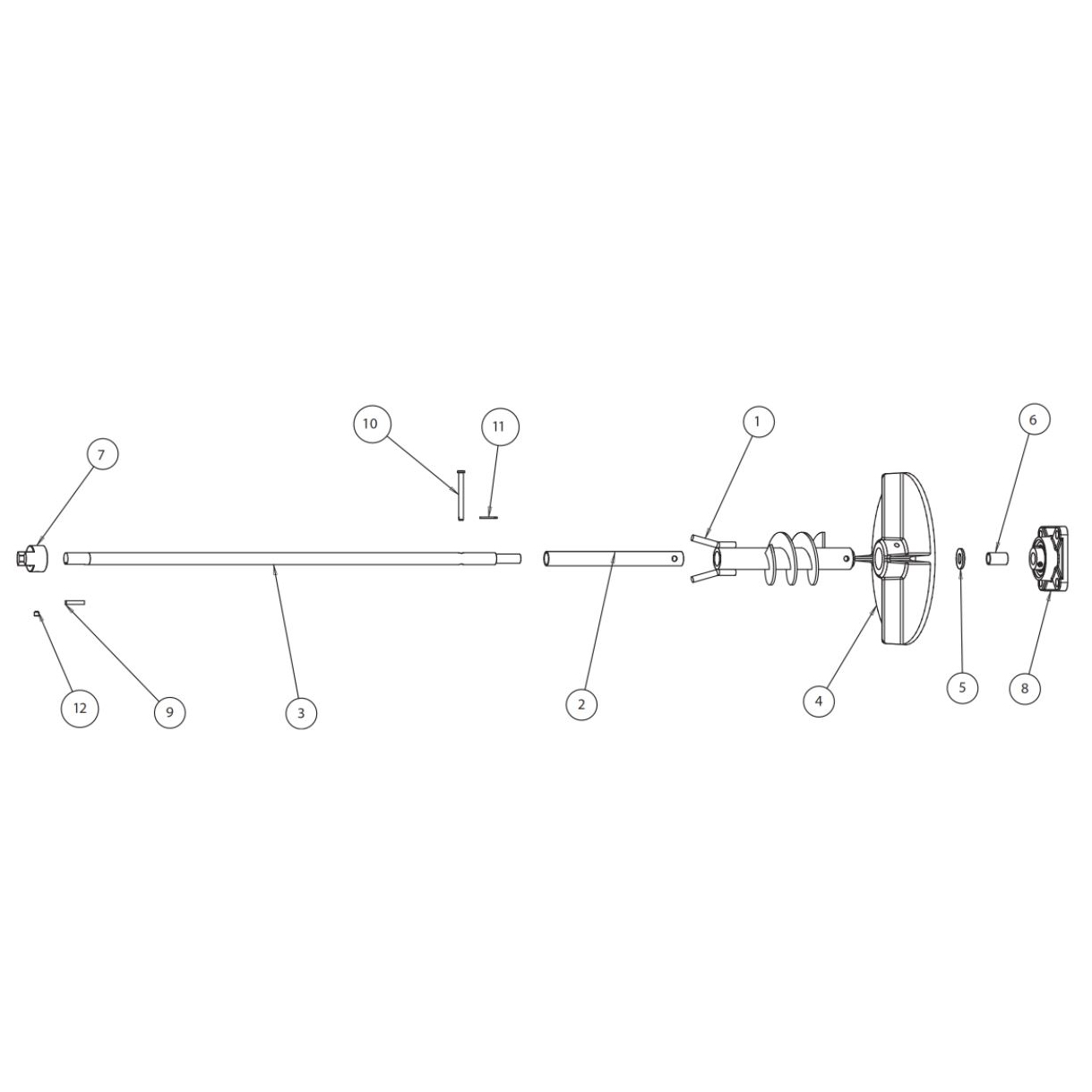 SaltDogg TGS05B Spinner Assembly Diagram