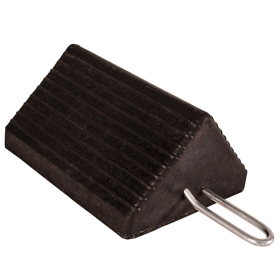 Buyers WC1085H - Heavy Duty Rubber Wheel Chock With Handle