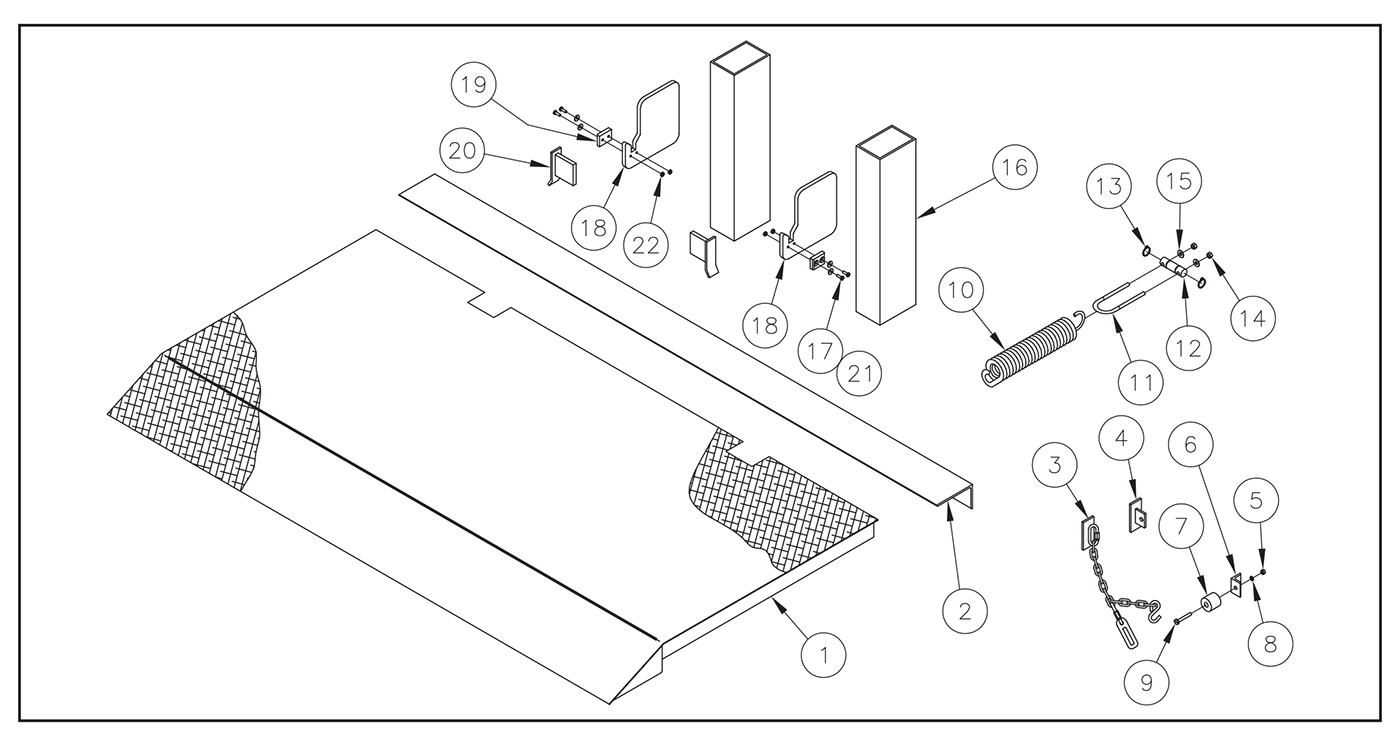Thieman WT20/30/40 Platform Assembly Diagram