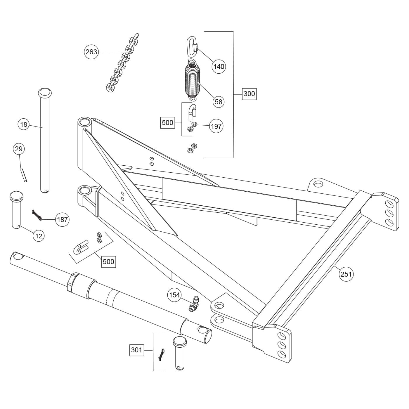 XBLADE A-Frame Components Diagram