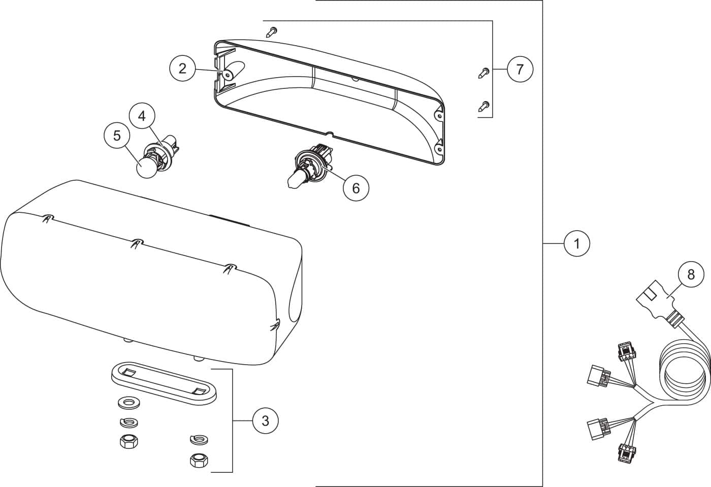 XV2 Headlamp Kit Diagram