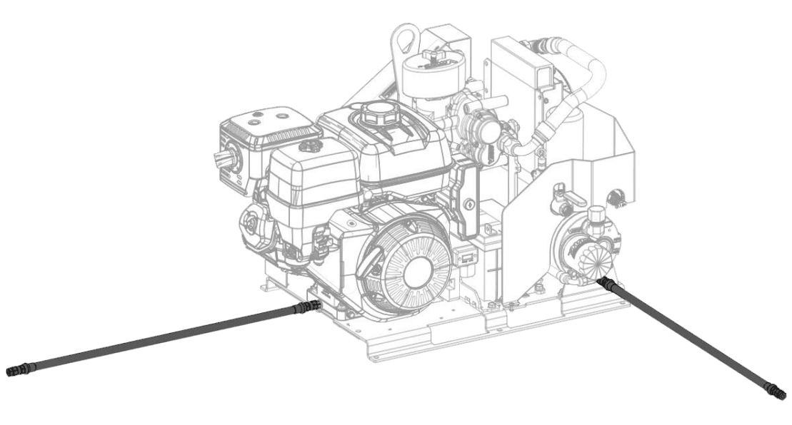 VMAC A500043 Remote Engine Oil Drain Kit for Gas Compressors