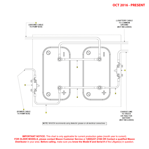 Maxon BMR (Oct 2016 - Present) 12 Volt Battery Connection Diagram