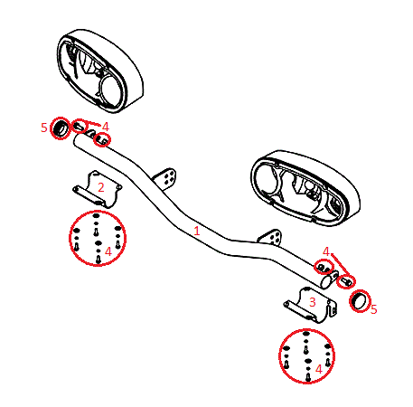 HTX Straight Blade RT3 Lightbar Diagram