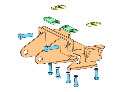 BOSS LTA13820 - Mid-Size UTV Undercarriage For 2008+ Kubota RTV 400/500
