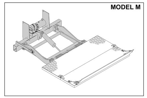 Thieman M - 20 Series Steel Platform Stowaway Tailgate (84 x 42 + Wedge)