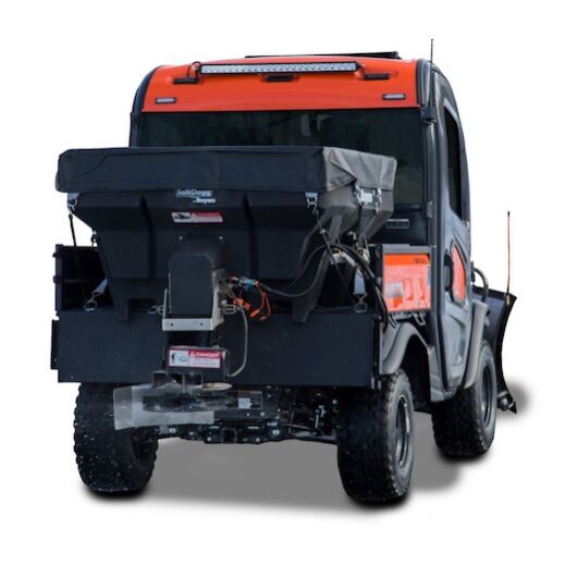 Buyers Products SHPE0750 - SaltDogg? 0.75 Cubic Yard Electric Black Poly Hopper Spreader